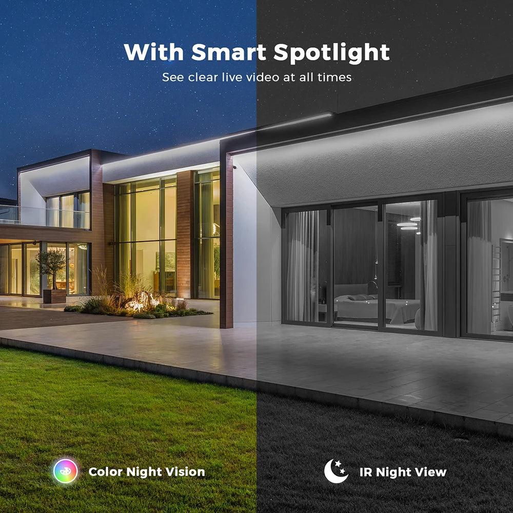 12MP 4G LTE Smart Security Camera with SIM Card Slot - 3-in-1 Multi-Lens, Color Night Vision | V380 Pro App