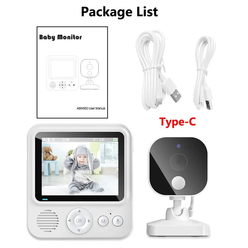 PureCare™ Wireless Baby Monitor - 2.8" HD Screen with Feeding Reminder
