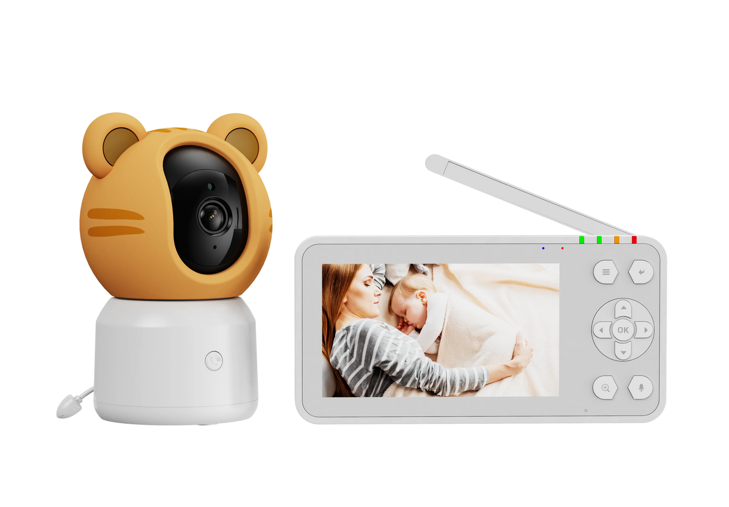 VRYNTO 4.3" Screen WiFi Baby Monitor – 1080P HD Camera with Phone App Control & Night Vision
