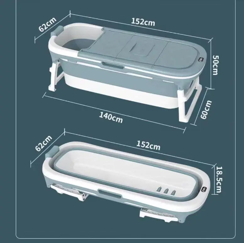 Vrynto Premium Portable Folding Bathtub – Full Body Collapsible Home Spa