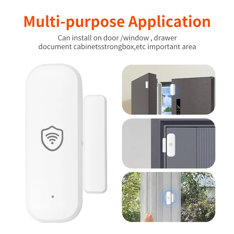VRYNTO™ Smart WiFi Door & Window Sensor – Real-Time App Alerts & Home Security