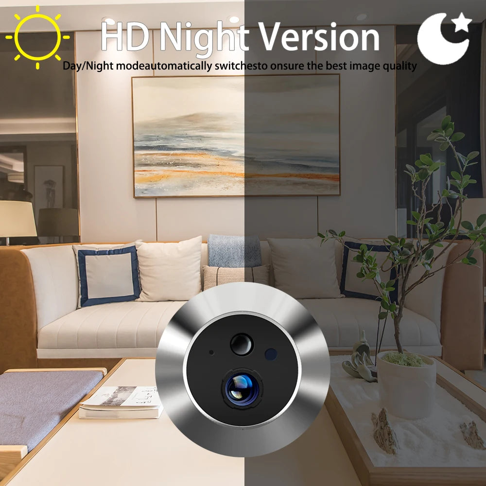 Tuya Smart Life Wireless Video Doorbell with 4.3" Screen | 5MP HD Camera & PIR Motion Detection (5000mAh)