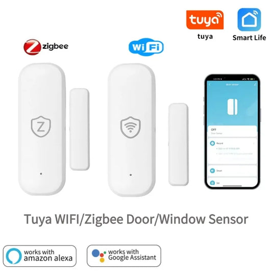 VRYNTO™ Smart WiFi Door & Window Sensor – Real-Time App Alerts & Home Security