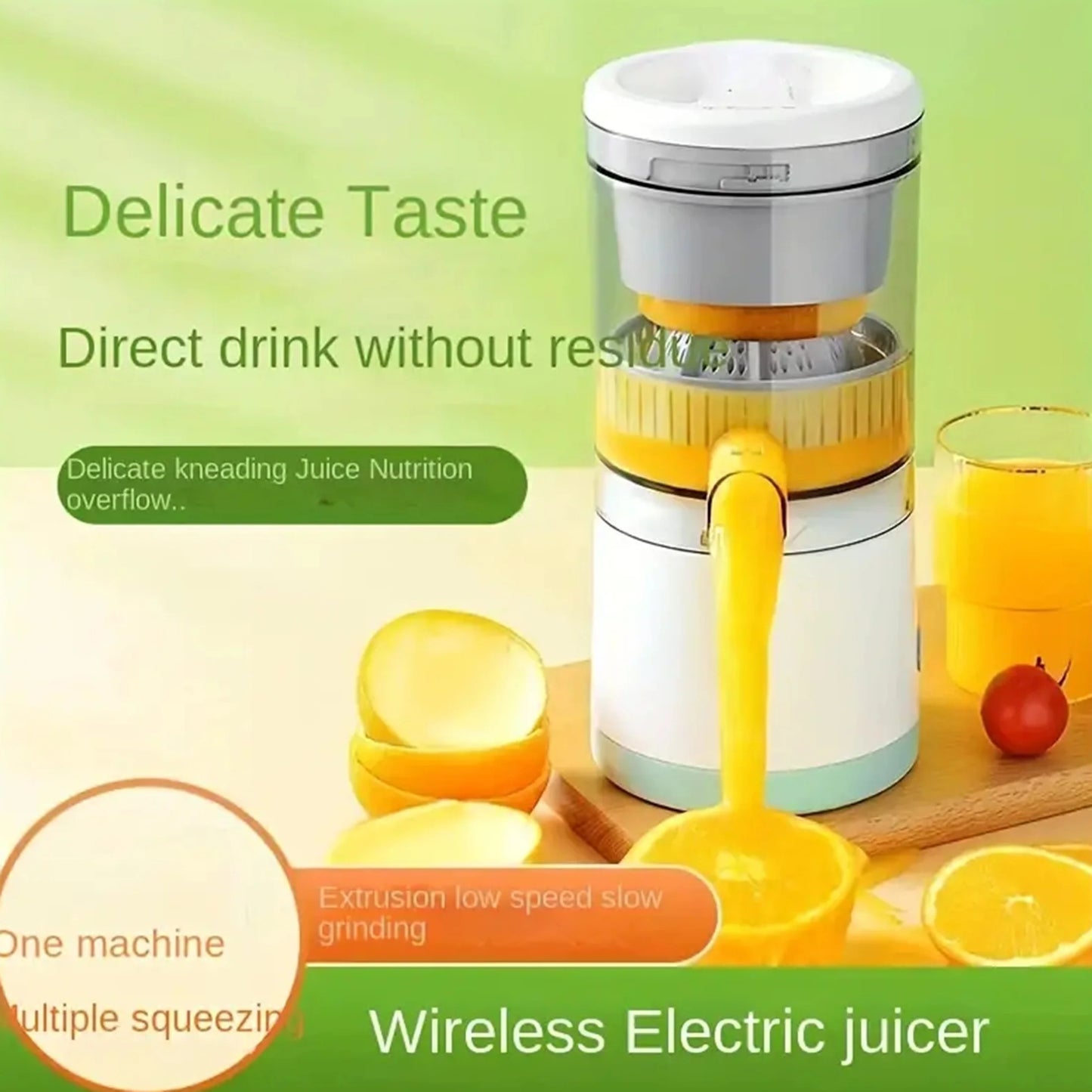 عصارة الحمضيات الكهربائية المحمولة – استمتع بعصير طازج بضغطة زر! 🍊🍋