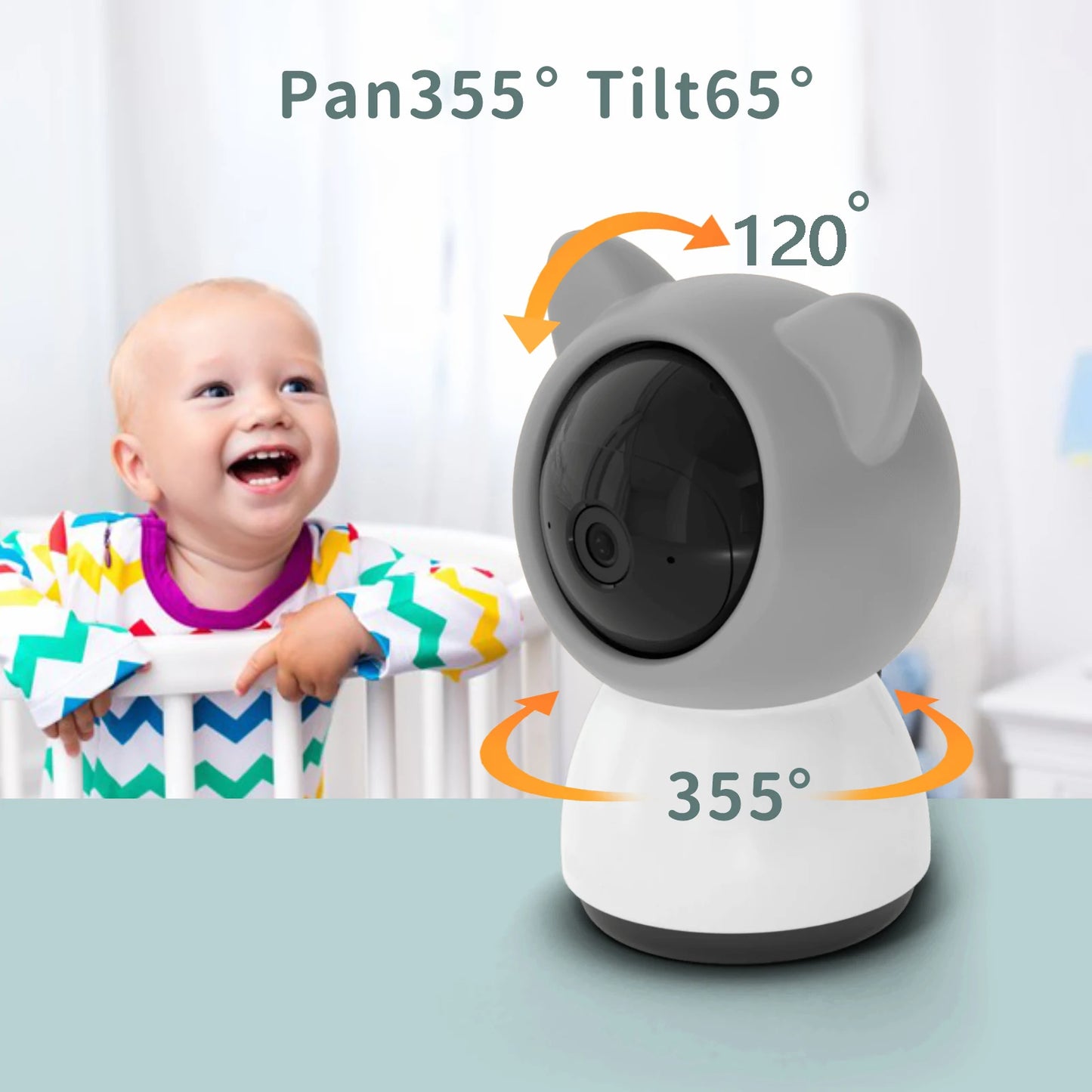 VRYNTO 5" LCD Smart Baby Monitor