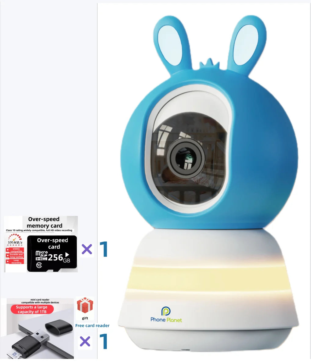 VRYNTO Dual-Band Smart Baby Monitor – 2.4G+5G HD WiFi Security Camera with AI Cry Detection & Panoramic View
