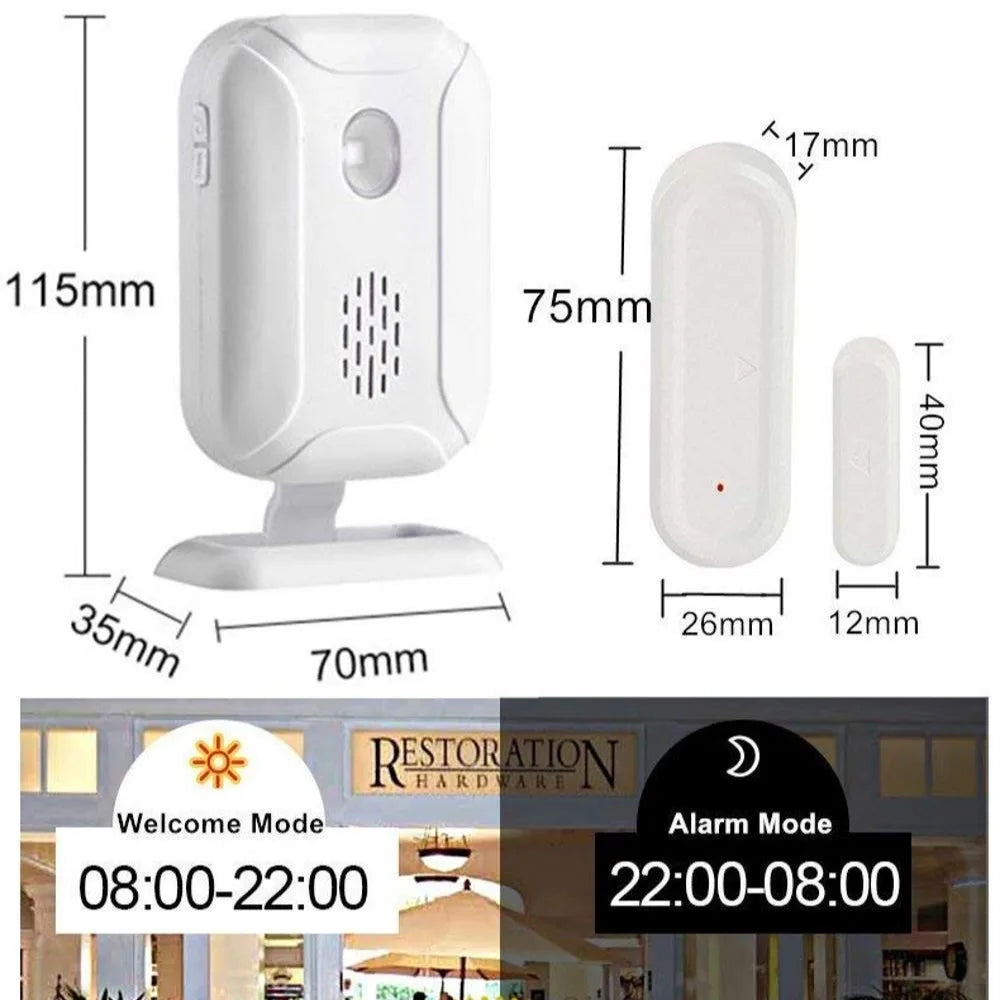 Pro Wireless Door & Window Security Alarm - 113dB Loud Anti-Theft Sensor