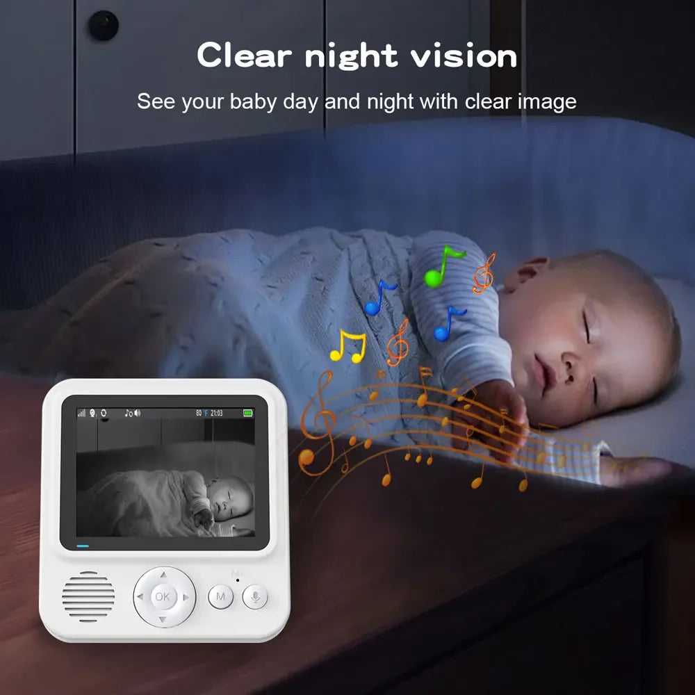 PureCare™ Wireless Baby Monitor - 2.8" HD Screen with Feeding Reminder