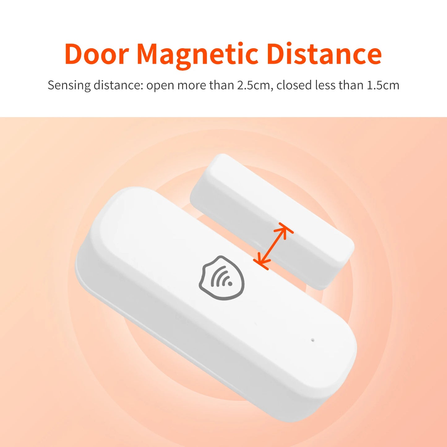 VRYNTO™ Smart WiFi Door & Window Sensor – Real-Time App Alerts & Home Security